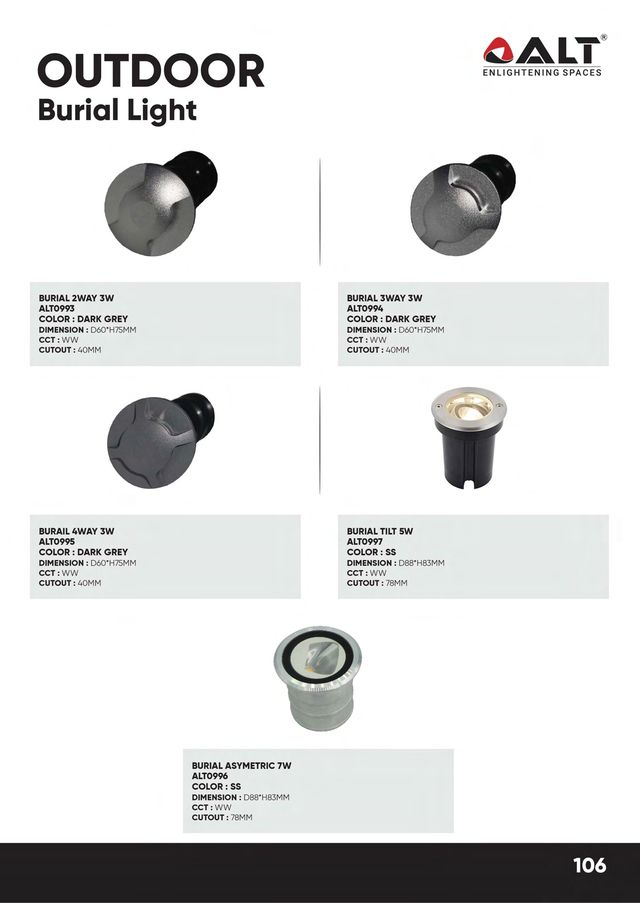 ALT Burial Light - catalogue photo