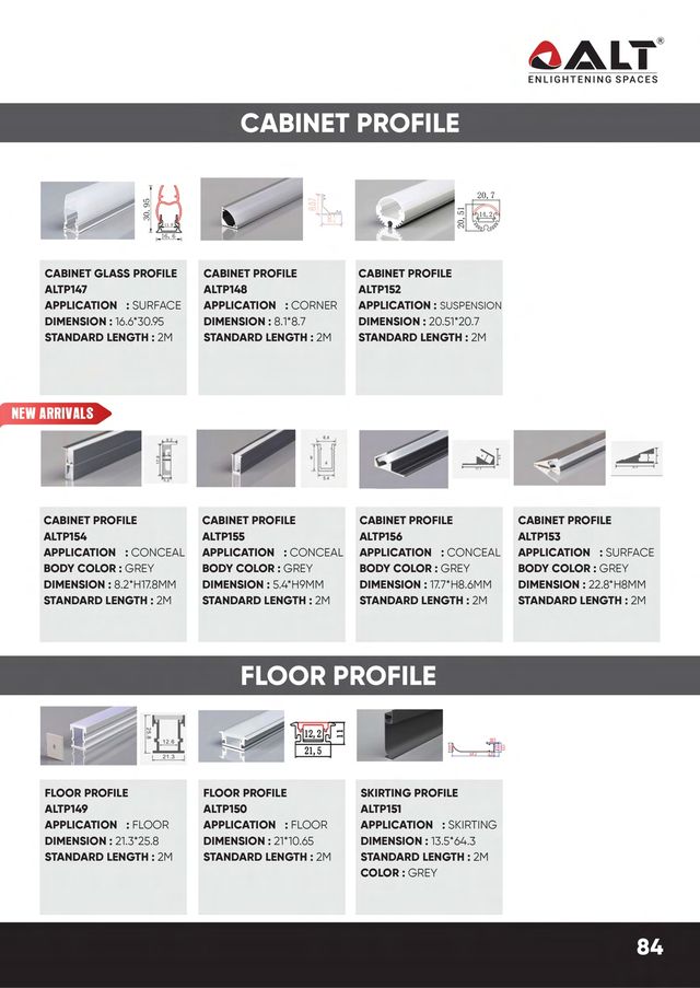 ALT Floor / Skirting Profile - catalogue photo