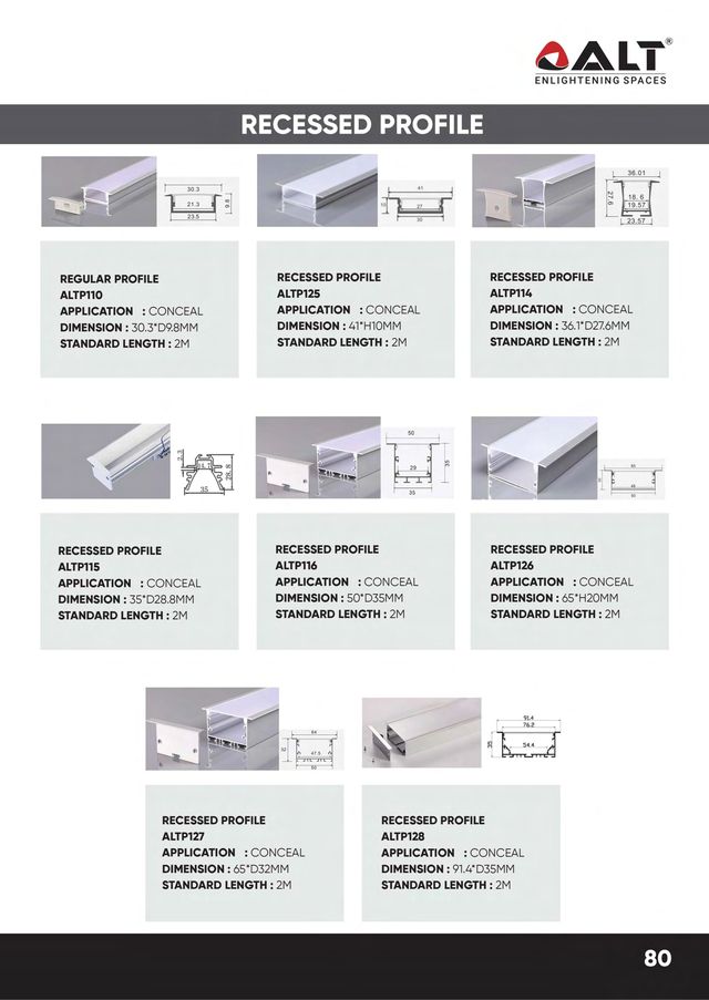 ALT Recessed Profile - catalogue photo